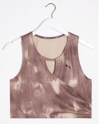 PUMA - Studio All Over Print Crop Top - Lyst