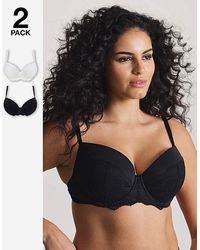 Pretty Secrets - 2 Pack Boost Plunge Bras - Lyst