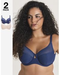 Pretty Secrets - 2 Pack Mesh Minimiser Bras - Lyst