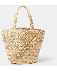 Accessorize - Starfish Raffia Bag - Lyst