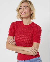Joe Browns - Jb Dita Open Knit Short Sleeve Jumper - Lyst