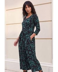 Roman - Roman Abstract Floral Midi Dress - Lyst
