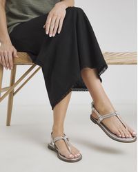 Simply Be - Diamante Sparkly Toe Post Sandal Wide - Lyst