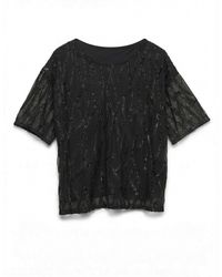 Vero Moda - Chiara Sequin Jersey Top - Lyst