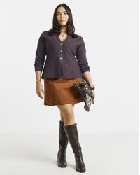 Simply Be - Cinched Waist Cardigan - Lyst