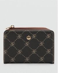 Mango - Medium Wallet With Logo Print - Lyst