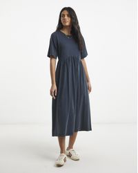 Simply Be - Acid Wash Boxy Sleeve Midi Dress - Lyst