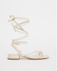 Simply Be - Strappy Flat Sandals Ex Wide - Lyst