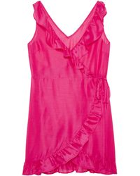 Simply Be - Value Wrap Over Beach Dress - Lyst