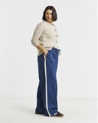 Simply Be - Cosy Side Stripe Jogger Jeans - Lyst