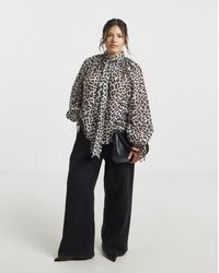 Simply Be - Blouse With Pussybow Neck - Lyst