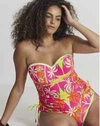 Figleaves - Frida Bandeau Tankini Top - Lyst