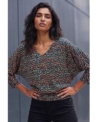 Roman - Roman Abstract Bubble Hem Top - Lyst