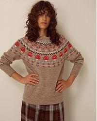 Monsoon - Mia Mushroom Fair Isle Jumper - Lyst