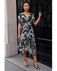Roman - Roman Abstract Hanky Hem Dress - Lyst