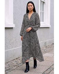 Roman - Roman Animal Twist Front Dress - Lyst