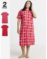Pretty Secrets - Value Bright Bow 2 Pack Nighties - Lyst