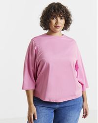 Simply Be - Kimono Sleeve T-Shirt - Lyst