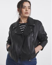 Simply Be - Faux Leather Essential Jacket - Lyst