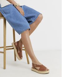 JD Williams - Peep Toe Espadrille Sandal Ex Wide - Lyst