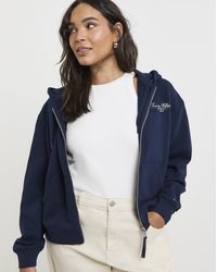 Tommy Hilfiger - Script Zip Hoodie - Lyst