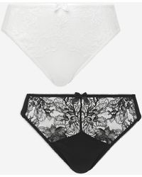 Pretty Secrets - 2 Pack Ella Lace Midi High Leg Briefs - Lyst