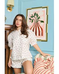 JAM The Label - Jimjamthelabel Poplin Shorty Set - Lyst