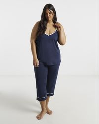 Pretty Secrets - Poly Viscose Culotte Set - Lyst