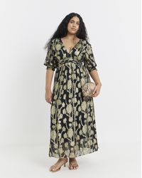 Simply Be - And Jacquard Maxi Dress - Lyst