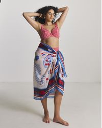 MAGISCULPT - Dolce Vita Print Beach Sarong - Lyst