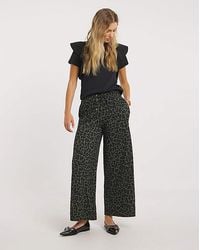 Simply Be - Jersey Textured Wide Leg Trousers - Lyst