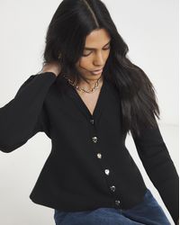 Simply Be - Cinched Waist Compact Cardigan - Lyst
