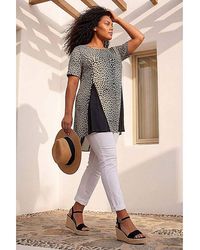 Roman Curve - Animal Print Mesh T-Shirt - Lyst
