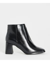 Simply Be - Block Heel Low Cut Boots Ex Wide - Lyst