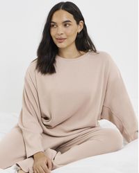 Figleaves - Soft Knit Batwing Lounge Set - Lyst