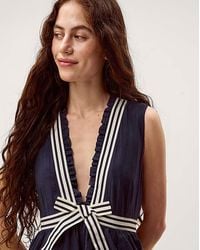Monsoon - Cece Stripe Bow Midi Dress - Lyst
