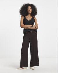 Simply Be - Jersey Textured Wide Leg Trousers - Lyst