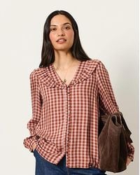 FatFace - Alba Gingham Blouse - Lyst