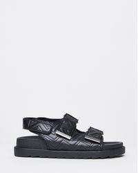 Simply Be - Quilted Touch And Close Sandal Wide - Lyst