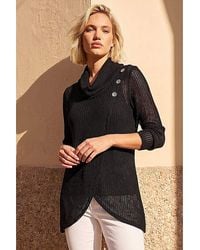 Roman - Roman Snit Textured Buttoned Top - Lyst