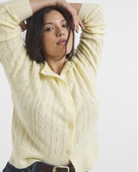 Simply Be - Soft Touch Pointelle Cardigan - Lyst