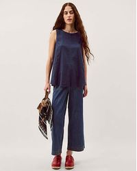 Monsoon - Sammy Swing Linen Blend Tank Top - Lyst