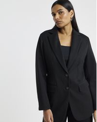 Simply Be - Sculpting Cinch Waist Blazer - Lyst