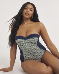 Joanna Hope - Underwired Bandeau Swimsuit - Lyst