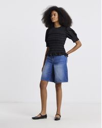 Simply Be - Denim Bermuda Shorts - Lyst