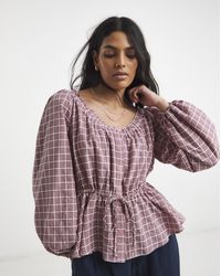 Simply Be - Cinch Waist Blouse - Lyst