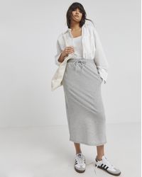 Simply Be - Jersey Maxi Sweat Skirt - Lyst