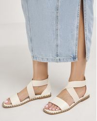 Simply Be - Stretch Cross Upper Flat Sandal Ex Wide - Lyst
