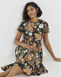 Simply Be - Jersey Midi Dress With Pockets - Lyst