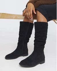 JD Williams - Knee High Ruched Boot D Std - Lyst